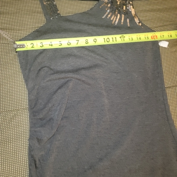 SUGAR & SPICE Dark Gray Bodycon Stretch Dress SZ L - Picture 10 of 15